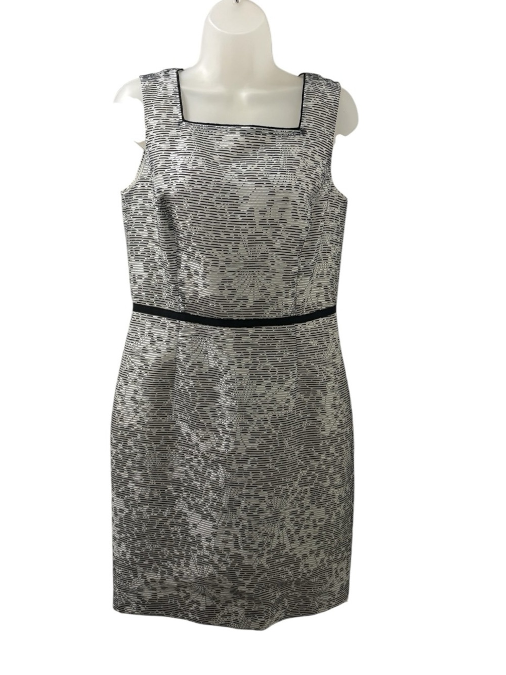 Ann Taylor Silvery Sheath Dress Size 6